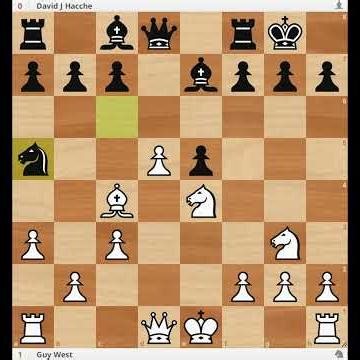 West vs Hacche 1984 #chess #chessgames