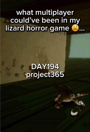 I’m gonna piss a lot of people off but this is what multiplayer could’ve been in my lizard horror game for those who hoped it was multiplayer. Alas it’s not 😛