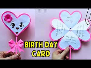 how to make special birthday greeting card/ easy & beautiful birthday card making