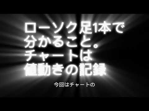 103 ローソク足1本で分かること。チャートは値動きの記録