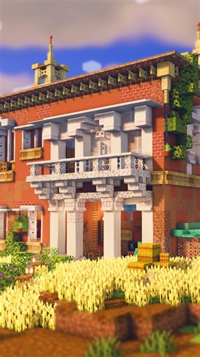 Square Mario | let’s build an Italian Baroque starter house together in Minecraft! Inspired by a 16th century restored Italian villa 🏡🇮🇹 For the... | Instagram
