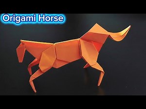 The Most Beautiful Origami Horse I’ve Folded | Easy Step-by-Step Tutorial. Origami animal