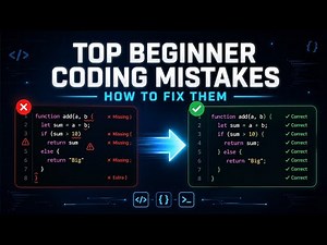 Top Beginner Mistakes in HTML, CSS & JavaScript (And How to Fix Them Fast)