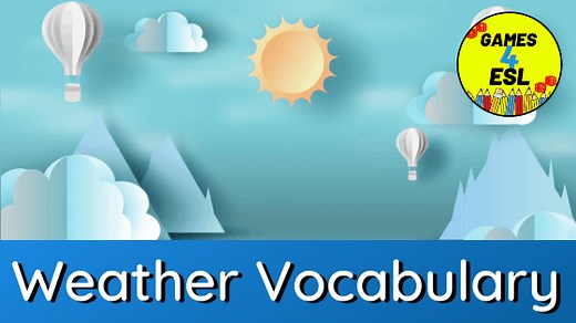 Weather Vocabulary In English: Weather Words With Pictures | Games4esl