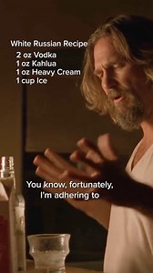 2.2M views · 17K reactions | Kick off your weekend with a White Russian 弄 #KahulaDay #thebiglebowski : Big Lebowski (1998) | The Big Lebowski | Facebook