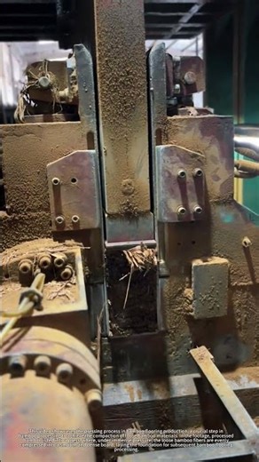 Satisfying full bamboo floor board pressing process