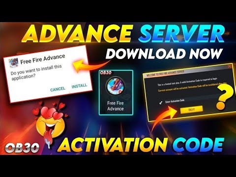 🧐How to download ( free fire advance server )with activation code ✅🍁
