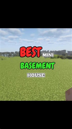 BEST BASEMENT HOUSE | MINECRAFT. #youtube #shortvideo #gaming #minecraft