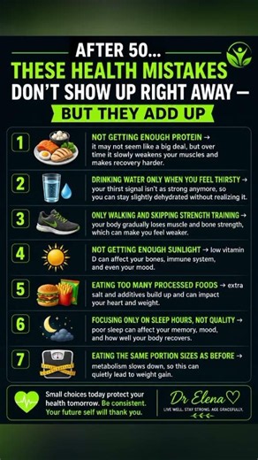 Over 50? 7 health mistakes that silently speed up aging