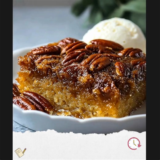 Pecan Pie Dump Cake Ingredients: 1 cup chopped pecans (toast lightly for deeper flavor) 1 box (15.25 oz) yellow cake mix 1 cup unsalted butter, melted 1 cup packed brown sugar ...... Full Recipe in Coʍmеոτ 💬👇👇 | Recipes By Amelia