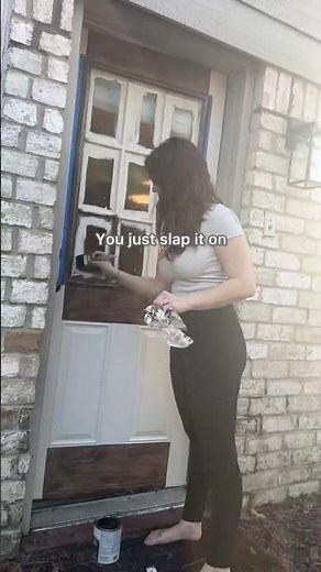 Was It Worth It? DIY Magic Makes This Door Look Like Wood.