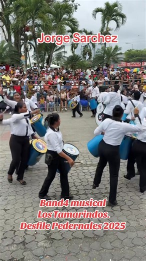 4.6K views · 70 reactions | #Desfile_Pedernales2025_oct24 Celebración del Desfile Cívico Institucional de los 33 años de cantonización, los 156 años de parroquialización de #Pedernales y las fiestas tradicionales del Comercio. Band4 musical Los Tamarindos. Jorge Sarchez López -Concejal del Cantón Pedernales | Jorge Sarchez López -Concejal del Cantón Pedernales | Facebook