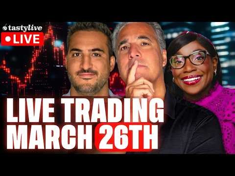 March 26th, 2026 LIVE Stocks, Options & Futures Trading with Pros!(Market Open, Last Call & More)