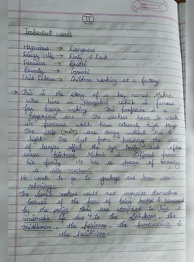 class12 English chapter_2 (lost spring..) [summary notes ]📚🖋