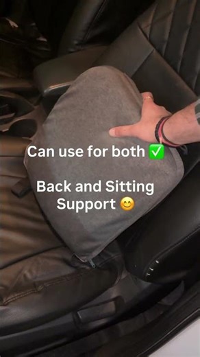 Long Drives Made Comfortable | TravelEase Seat Cushion for Back & Sitting Support | The White Willow