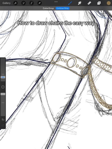 How to Draw Chains Using Basic Circle Techniques