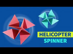 Very easy paper helicopter spinner #helicopter #spinner #papercraft