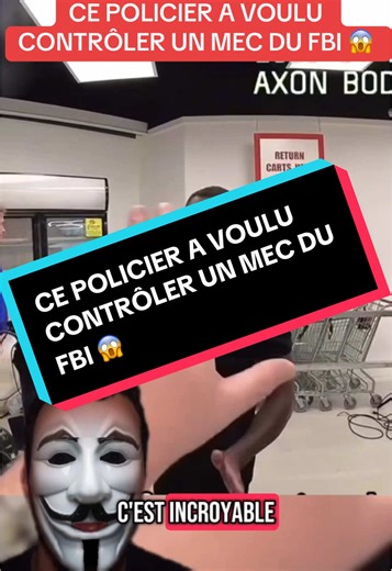 CE POLICIER A VOULU CONTRÔLER UN MEC DU FBI 😱 #parent #fbi #france #police #securite