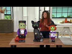 Temp-tations Indoor/Outdoor Oversized Fall Character with LED Lights on QVC