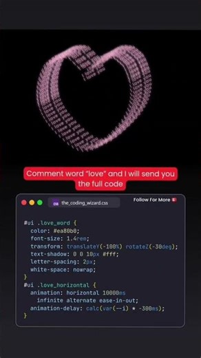 heart arvinder animation using HTML CSS js #codingbat #programming #shortvideo #html #animation