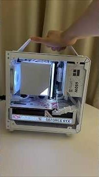 Powerful Mini ITX Build | AMD Ryzen 5 7500F + RTX 5060 Ti White Setup 🔥 #pcbuild #miniitx #rtx5060ti
