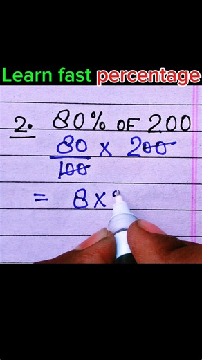 Learn percentage Tricks || Maths shorts tricks 🔥✨ #shorts #mathtricsolution #percentage #maths