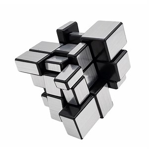 Cub Rubik 3D Magic Inteligent, Jucarie Antistres, 5.5cm, Argintiu, Original Deals® - eMAG.ro