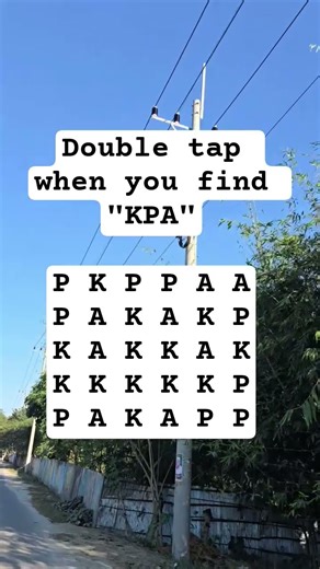 Observation Visual Test: 5 Seconds For You To Spot KPA. Try Your Skills! #search #puzzle #shorts