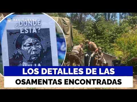 Details of the human remains found on Julia Chuñil's property