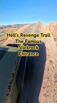 Hell's Revenge Entrance: Moab 4x4 Off-Roading Challenge #shorts #moab #moabutah