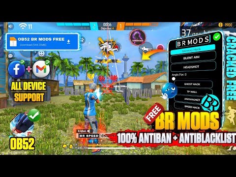 ⚡Free Fire OB52 AIM kill mod menu free☠️new rank season FF hack🔥BR MOD,HAXX-CKER PRO V11, HG CHEAT⚔️