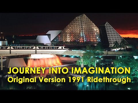 Journey Into Imagination - Full POV Original Ride with Figment from 1991 EPCOT, Walt Disney World