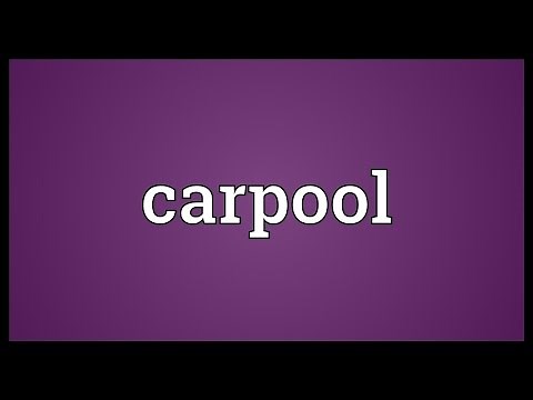 Carpool Meaning