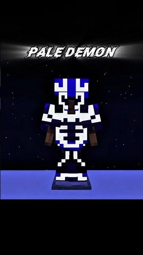 "PALE DEMON" Armor Trim in Minecraft! (OP Blue & White Combo) 💀