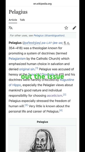 Pelagius’ rather than Augustine’s teachings seems closer to Jesus’ #jesus #bible #pelagius #church