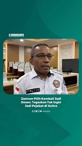 Rektor Universitas Halu Oleo (UHO) Kendari, Muhammad Zamrun Firihu, menyatakan bahwa dirinya tidak berkeinginan menempuh jalur birokrasi sebagai pejabat daerah di Sulawesi Tenggara (Sultra) usai masa jabatannya sebagai rektor berakhir. Zamrun menyampaikan, keinginannya untuk tidak mengambil posisi strategis di pemerintahan bukan karena tidak mampu, melainkan karena ingin kembali fokus sebagai akademisi. “Kalau ditanya secara pribadi, saya mengatakan bahwa saya tidak ingin menjadi pejabat di Sula