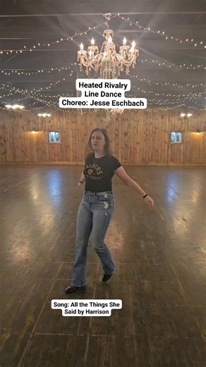 🚨NEW DANCE: HEATED RIVALRY🚨 Sheet will be up soon for my new dance! Before the cottage, we were with Shane and Ilya in the club. Peep the Rosanov jersey in my demo video🖤 💛 Heated Rivalry fans, show yourselves🔥 Dance details: Heated Rivalry (choreo by Jesse Eschbach) -64 ct, Phrased Intermediate (don't let this intimidate you, she's funnnnnnn!) -Song: All The Things She Said by Harrison -note: the 32 ct Part B is up first in this demo video, then comes Part A (also 32 cts) - did this mostly