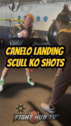 Canelo FIRES KO shot for William Scull in NEW training during camp!