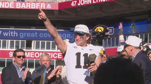 Iowa holds off Vanderbilt's comeback bid for 34-27 victory in the ReliaQuest Bowl