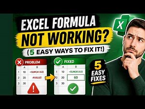 Excel Formula Not Working? (5 Easy Ways to Fix It!)