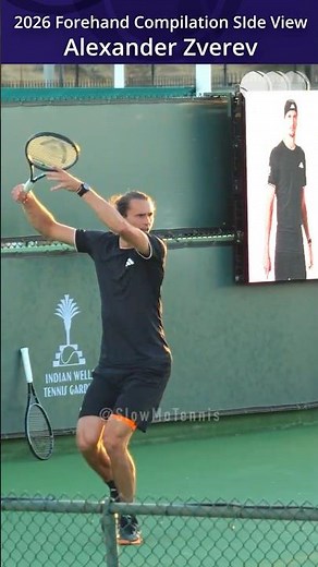 Alexander Zverev Forehand Compilation 2026 [Open Side View]
