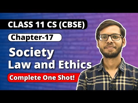 Chapter 17 Society Law and Ethics | Class 11 Computer Science | Vishal Kumar | in Hindi