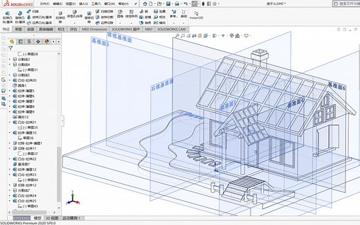 漫长的SolidWorks小房子建模全过程