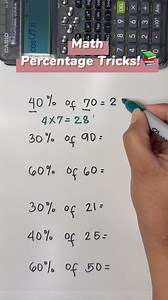 46K views · 374 reactions | Percentage Math Tricks! #mathematics | Prof Math Wizard | Facebook
