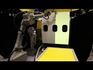 Robotic Sanding, Washing & Drying An Aircraft Fuselage with FANUC’s New P-350iA/45 Robot