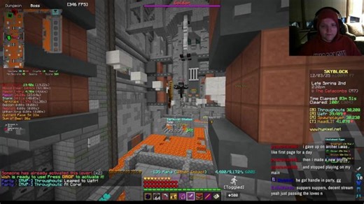 practicing reverse tarzan! | Hypixel Skyblock