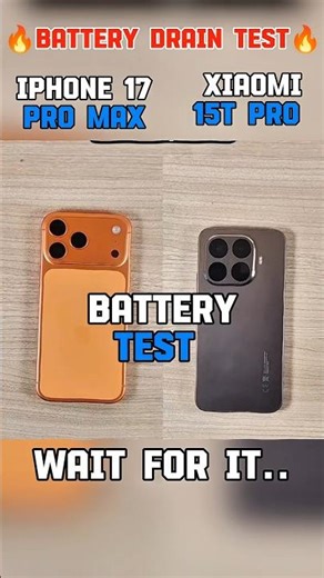 🔥IPHONE 17 PRO MAX vs XIAOMI 15T PRO⚡ ULTIMATE BATTERY TEST☠️ WHO LASTS LONGER??