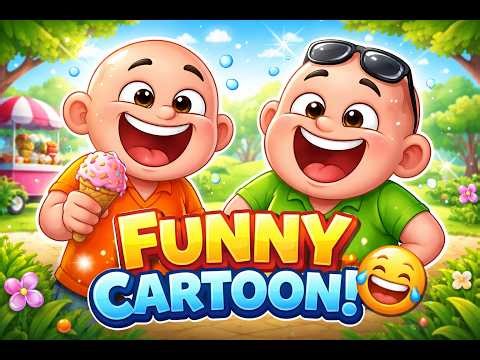 Funny Bald Cartoon 😂 | Babu & Golu Tour Comedy | Kids Funny Animation #shorts