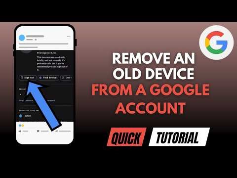 How To Remove An Old Device From A Google Account