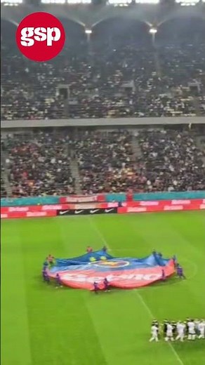 Scenografia pregătită de galeria lui Dinamo în derby-ul cu FCSB